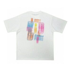 We11done Colorful Letter Loose Short Sleeves